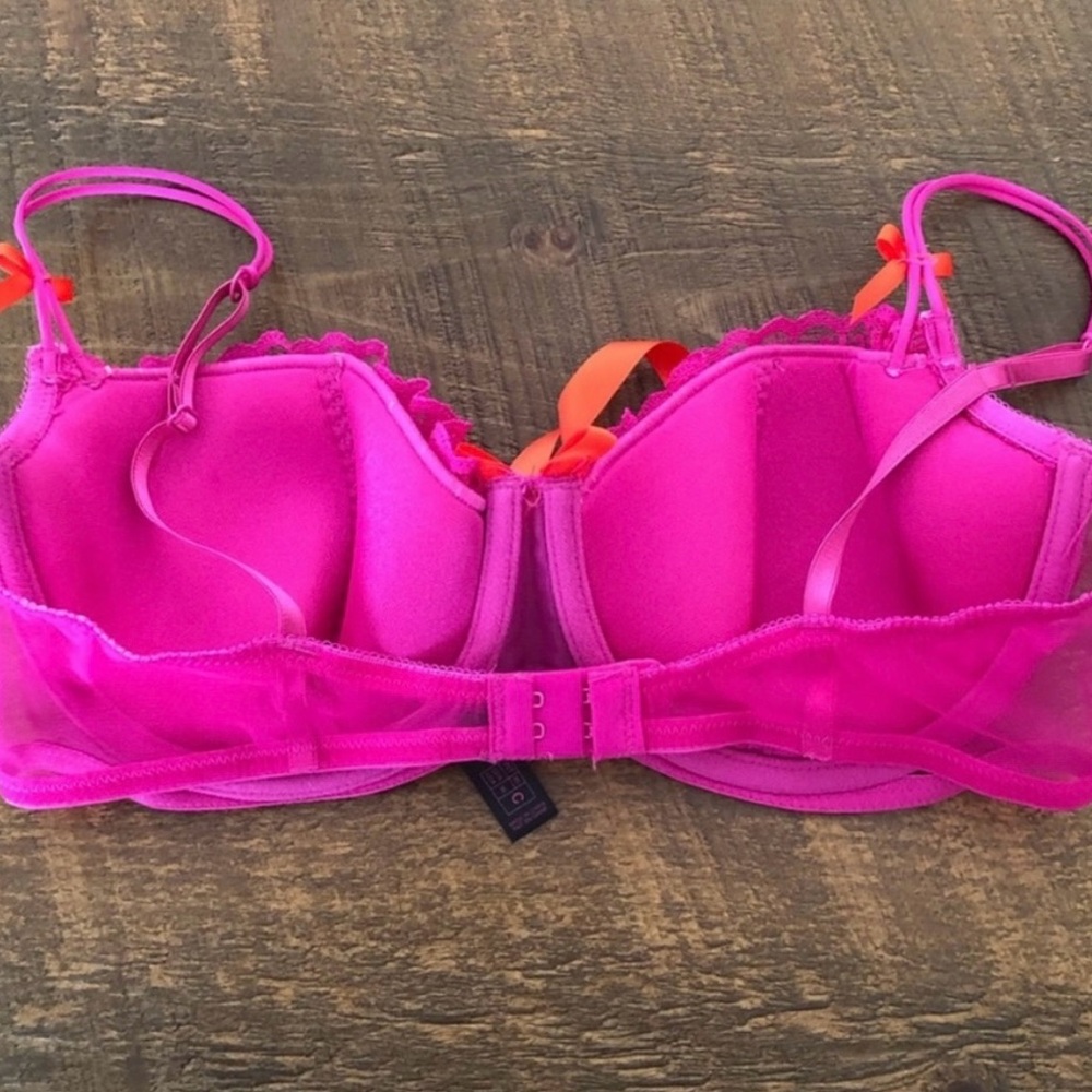 La SENZA Pink and Orange Ruffle Bra - Picture 3 of 5